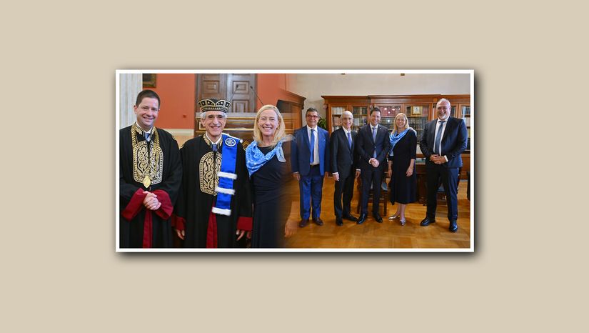 Πανεπιστήμιο ΥΑLE – ΕΚΠΑ: Η Πρόεδρος Maurie McInnis και ο τ. Πρόεδρος Peter Salovey του Πανεπιστημίου YALE στο Πανεπιστήμιο Αθηνών